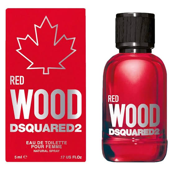Dsquared2 Red Wood Eau de Toilette 5ml miniature for women, warm and woody feminine fragrance in a compact bottle