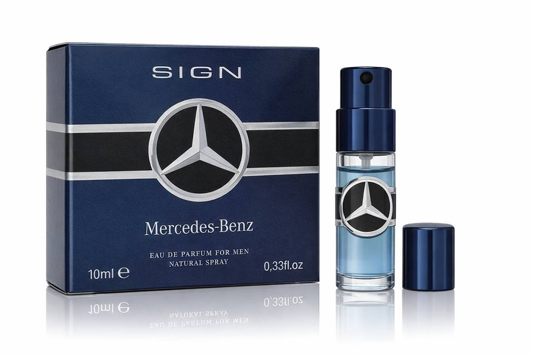 Mercedes Benz Sign Eau de Parfum 10ml miniature for men, elegant and sophisticated masculine fragrance in a compact bottle