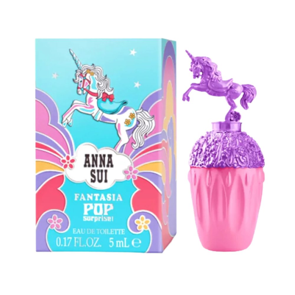 Anna Sui Fantasia Pop Surprise! Eau de Toilette 5ml miniature for women, fun and vibrant floral fragrance in a compact bottle